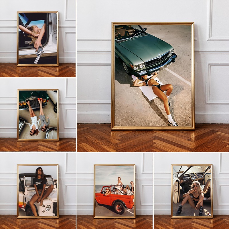Luxury Lifestyle Cars - Vintage Luxury Car and Edgy Modern