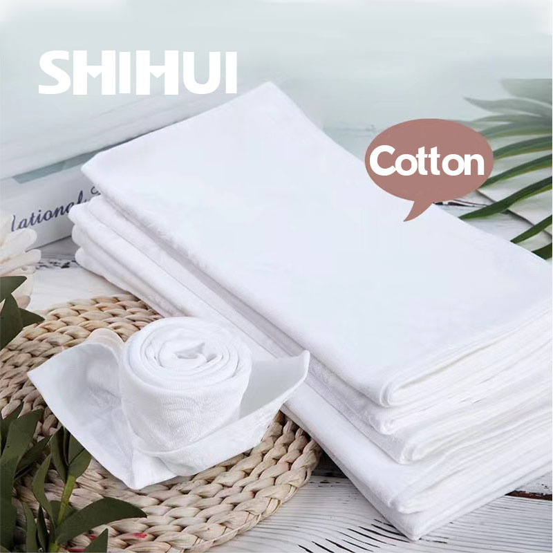 Linen Napkin Set - Hotel 100% Cotton Thick White Dinner