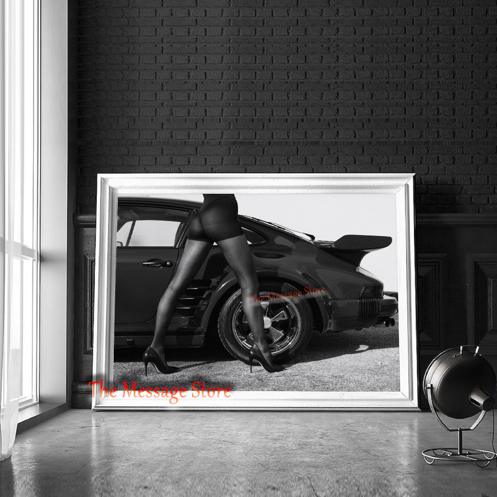 Retro Sexy Girl High Heels wit - Luxury Lifestyle Cars recension och pris
