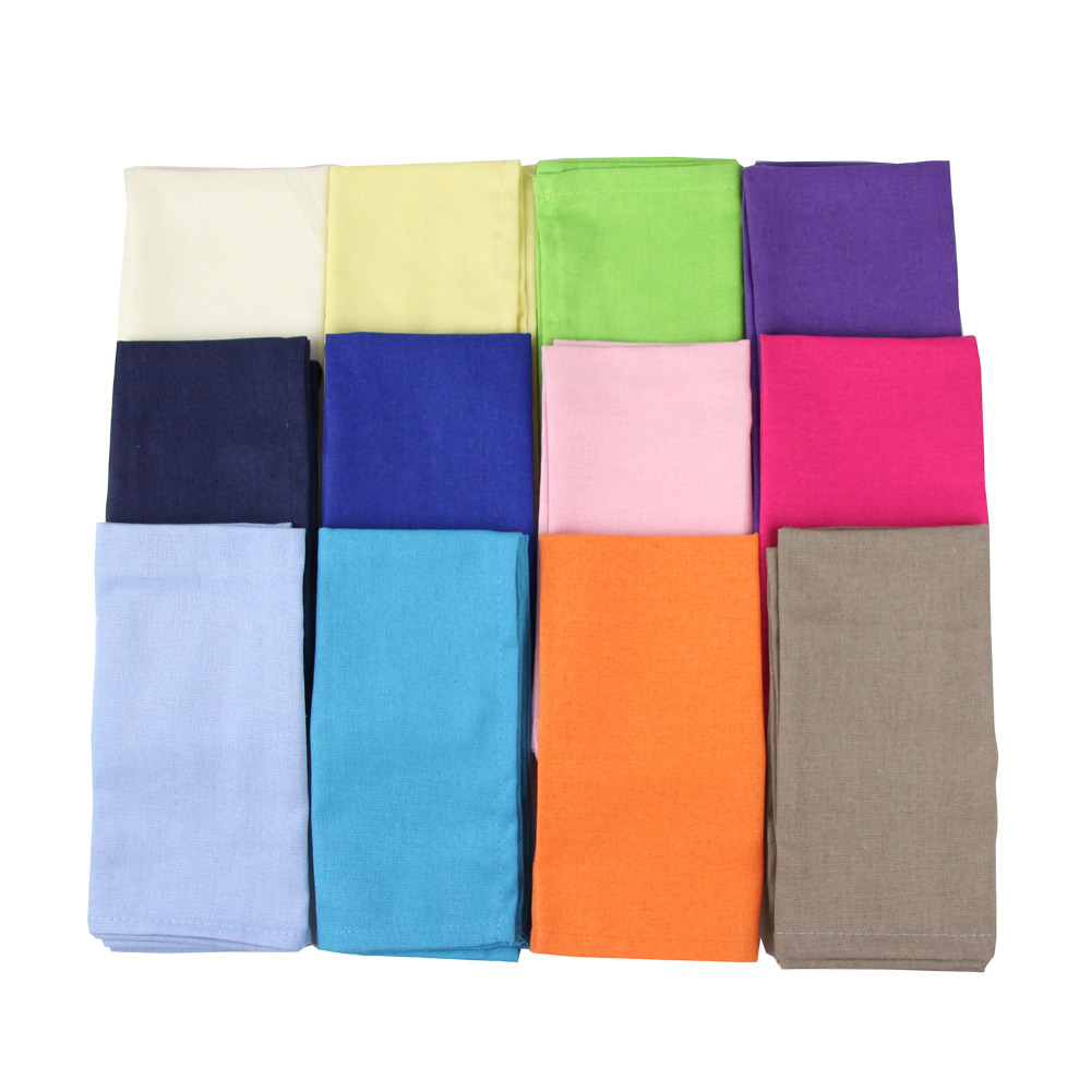 Set of 12 PCS 40x40cm Cotton L - Linen Napkin Set recension och pris
