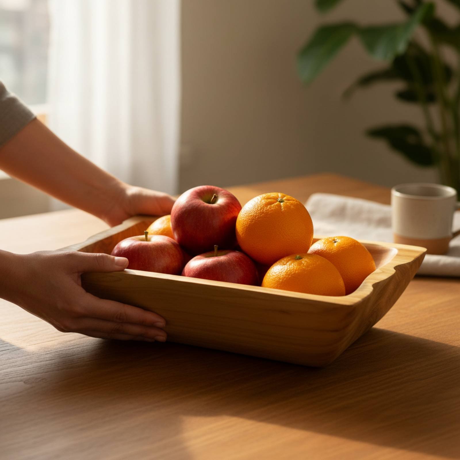Hardwood Wood Storage Basin La - Wooden Serving Tray recension och pris