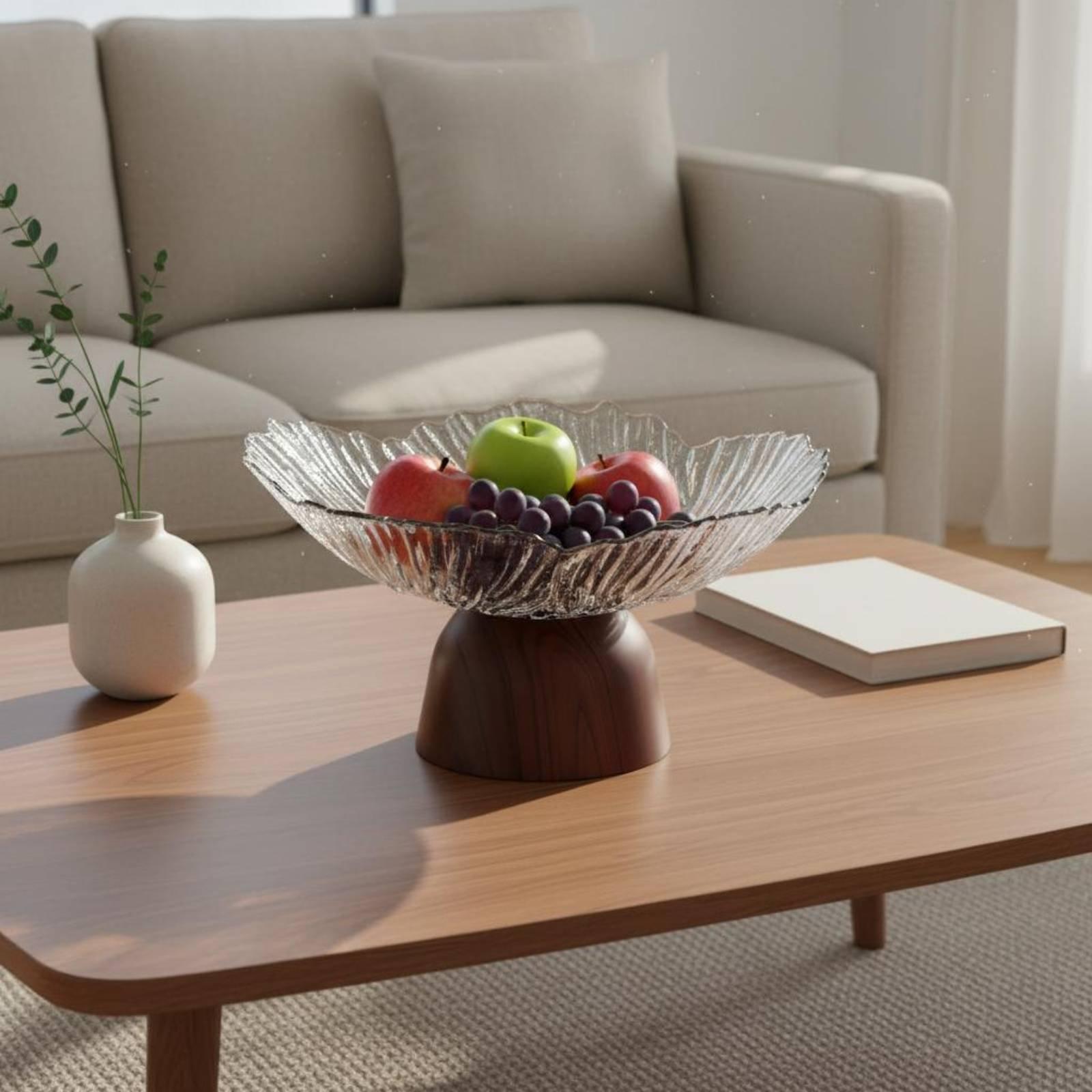Industrial Tray Faux Wood Desi - Wooden Serving Tray recension och pris
