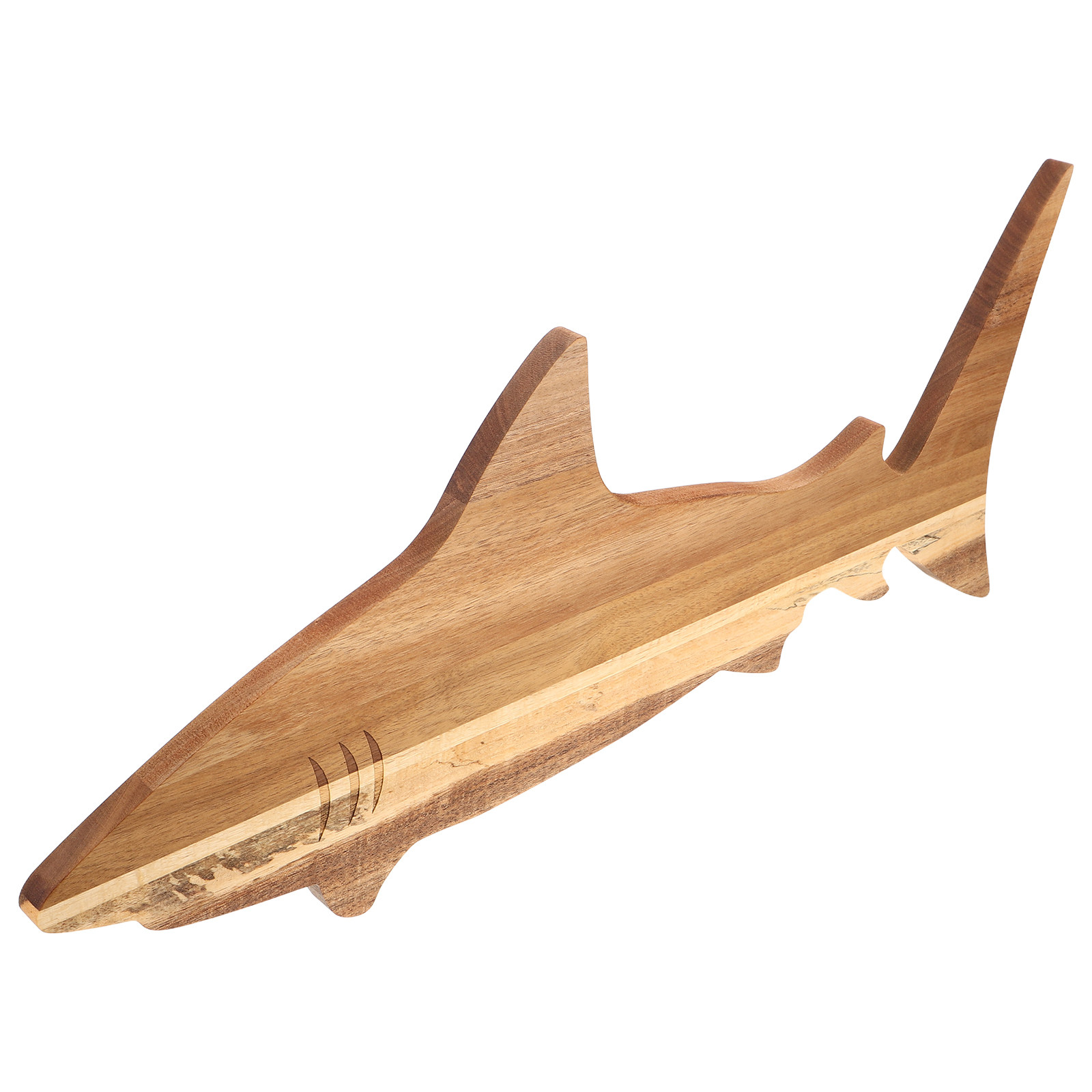 Shark Appetizer Plate Acacia W - Wooden Serving Tray recension och pris
