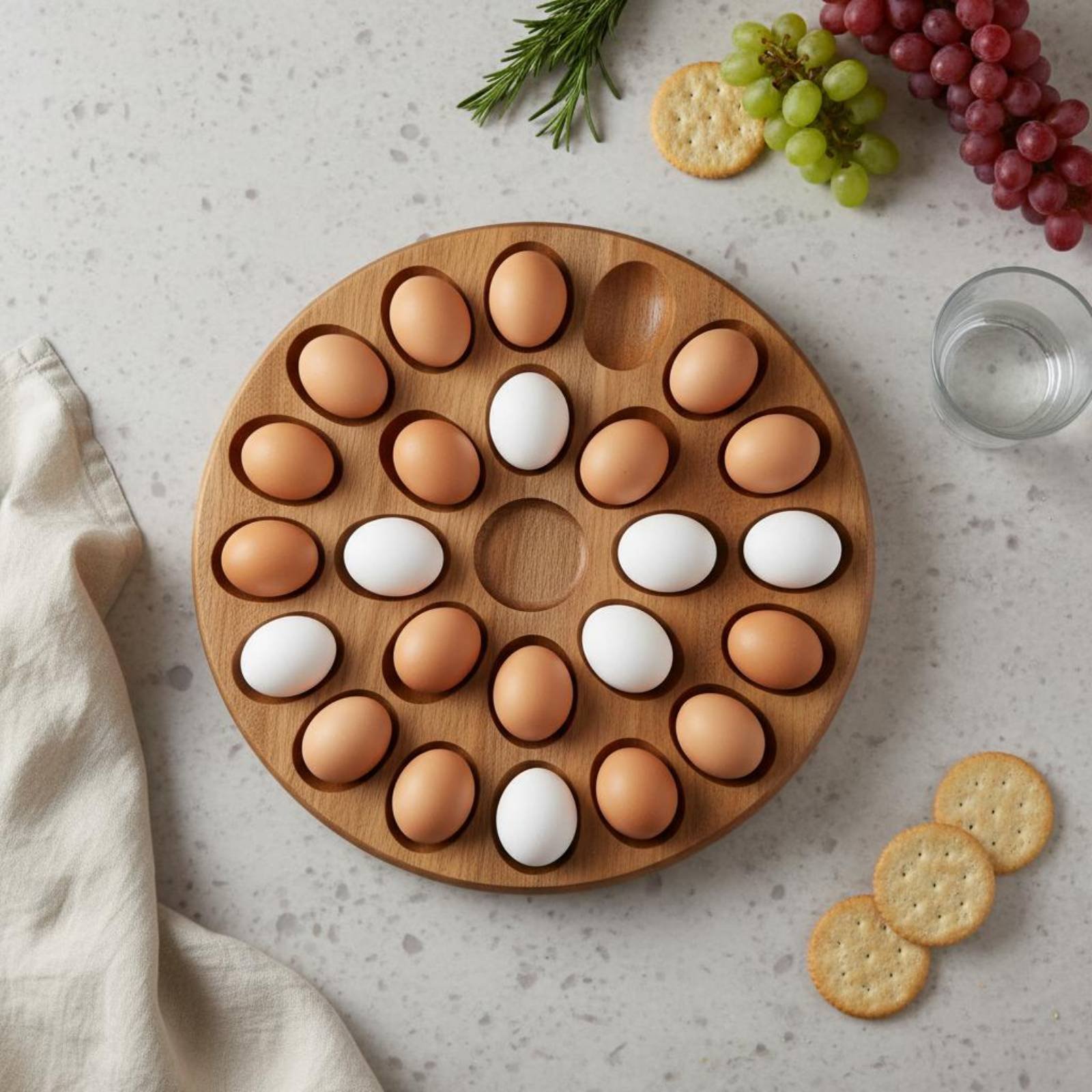 Reversible Wooden Oval Tray Na - Wooden Serving Tray recension och pris