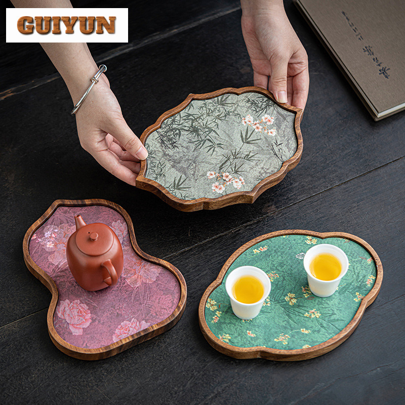 Handmade Walnut Wood Tea Tray  - Wooden Serving Tray recension och pris