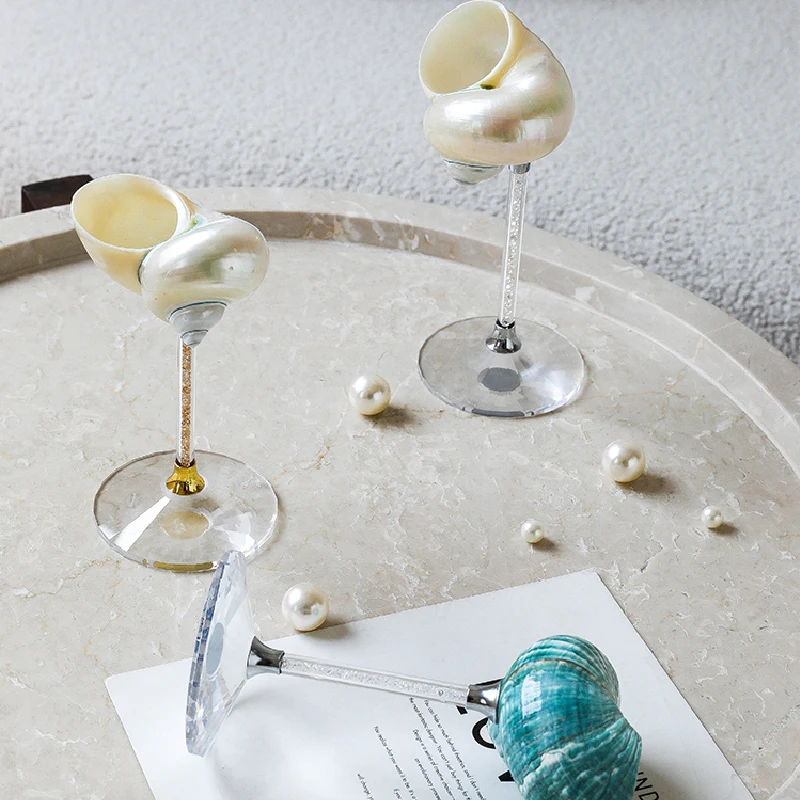 Natural Conch Shell Goblet Cre - Luxury Lifestyle Items recension och pris