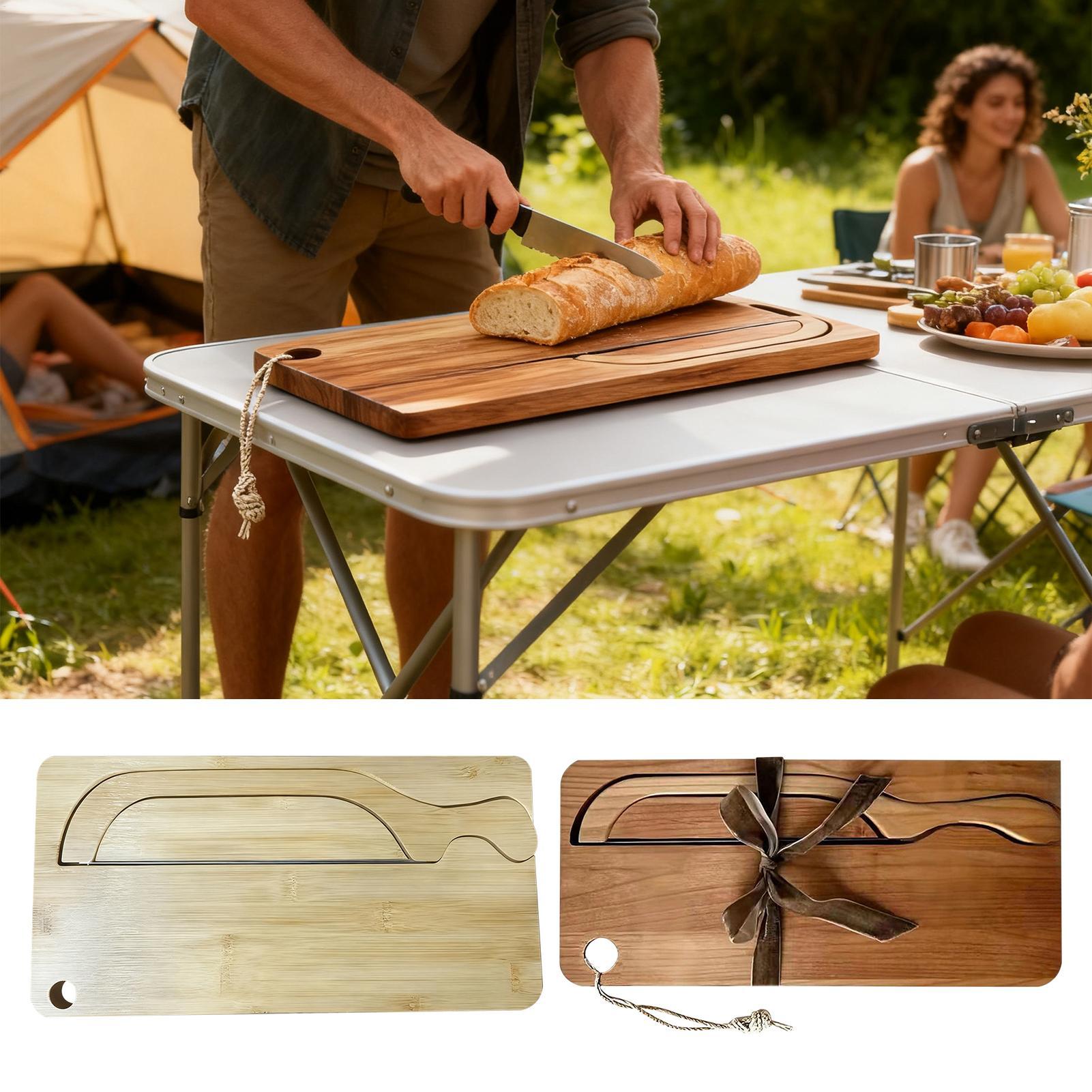 Bread Cutter For Sourdough Por - Wooden Serving Tray recension och pris