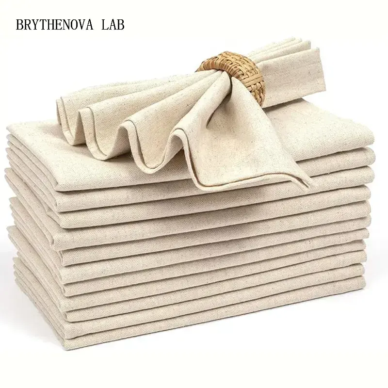 Set of 6/10/12 30x30cm Linen N - Linen Napkin Set recension och pris