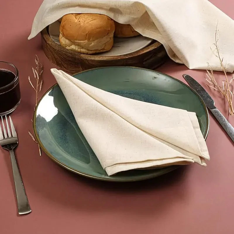 Set of 6/10/12 30x30cm Linen N - Linen Napkin Set recension och pris