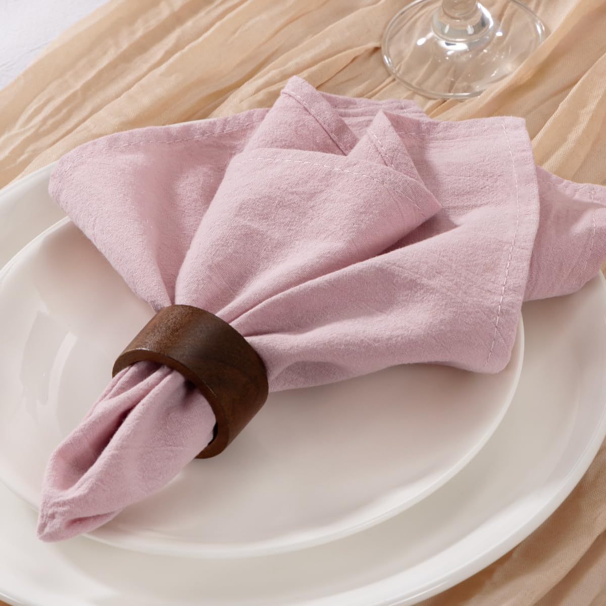 Linen Cloth Napkins Set of 8/6 - Linen Napkin Set recension och pris