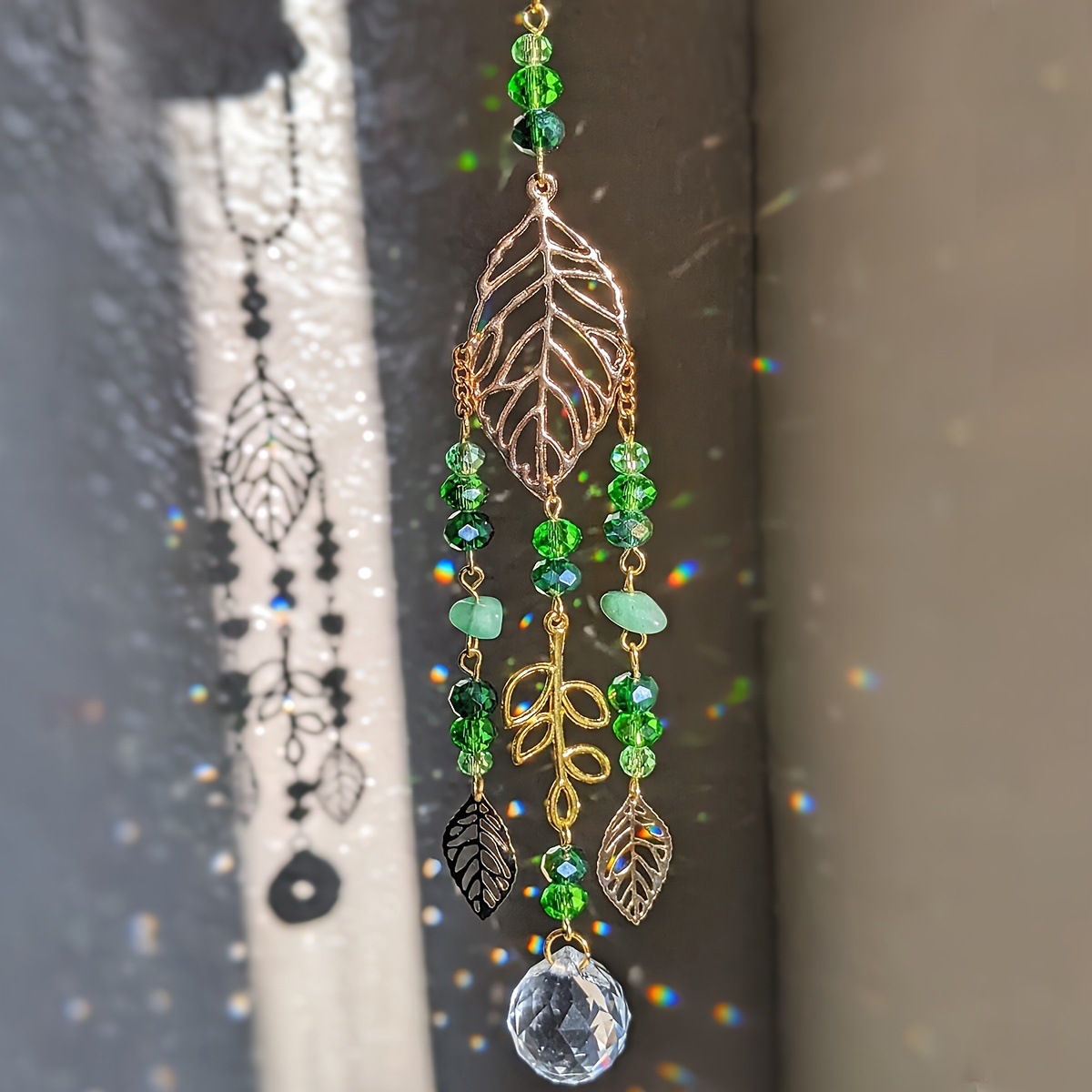 Green Crystal Suncatcher Hangi - Crystal Ball Decor recension och pris