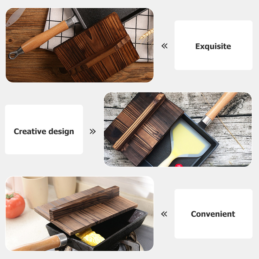 Wooden Pan Lid Kitchen Japanes - Wooden Serving Tray recension och pris