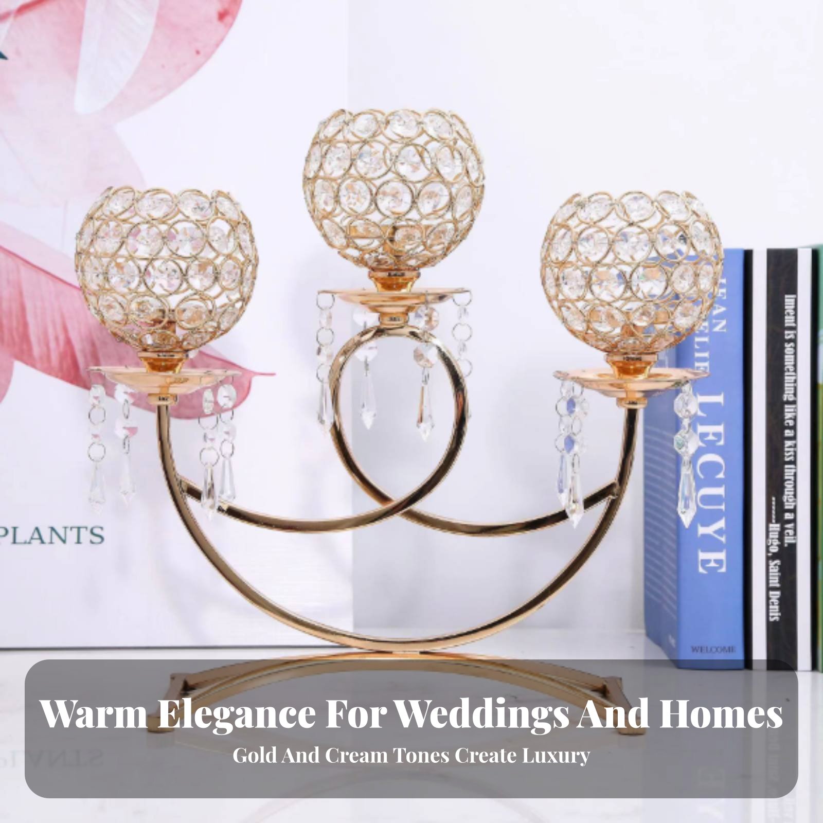Vintage Metal Candle Holder, E - Crystal Ball Decor recension och pris