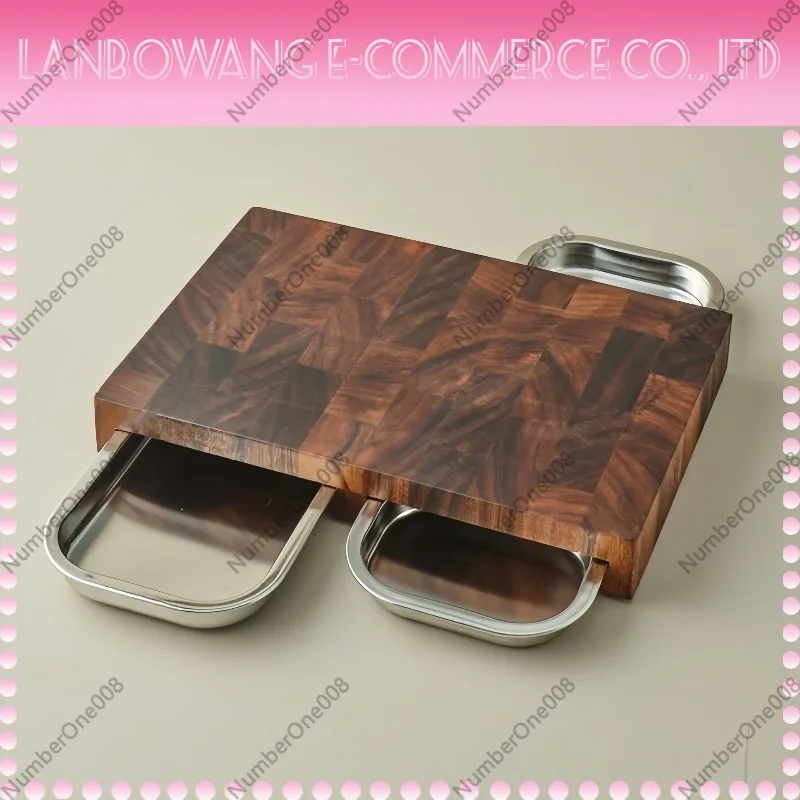 Walnut Cutting Board with Stai - Wooden Serving Tray recension och pris