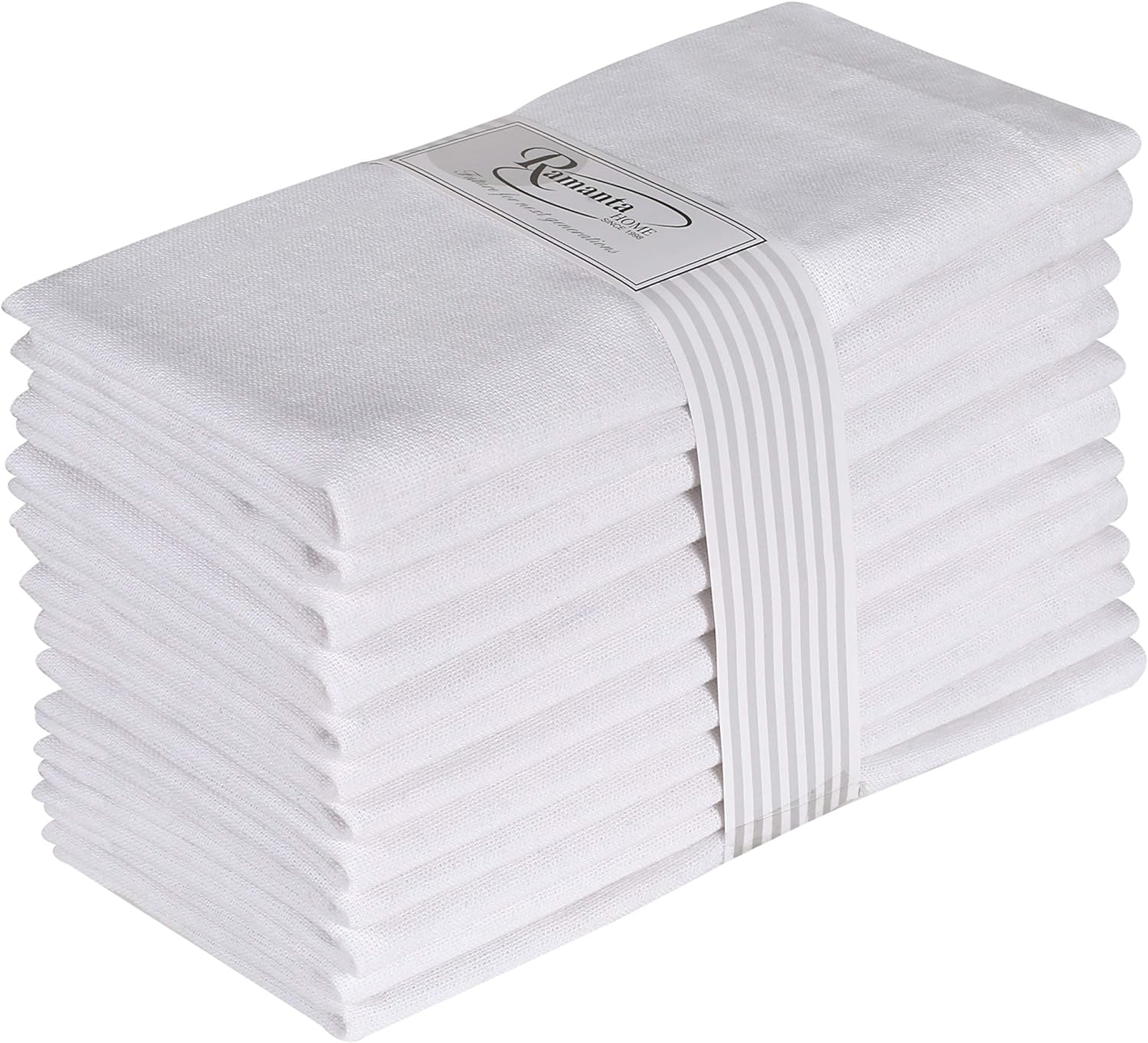6 Pieces 100% Cotton Dinner Na - Linen Napkin Set recension och pris