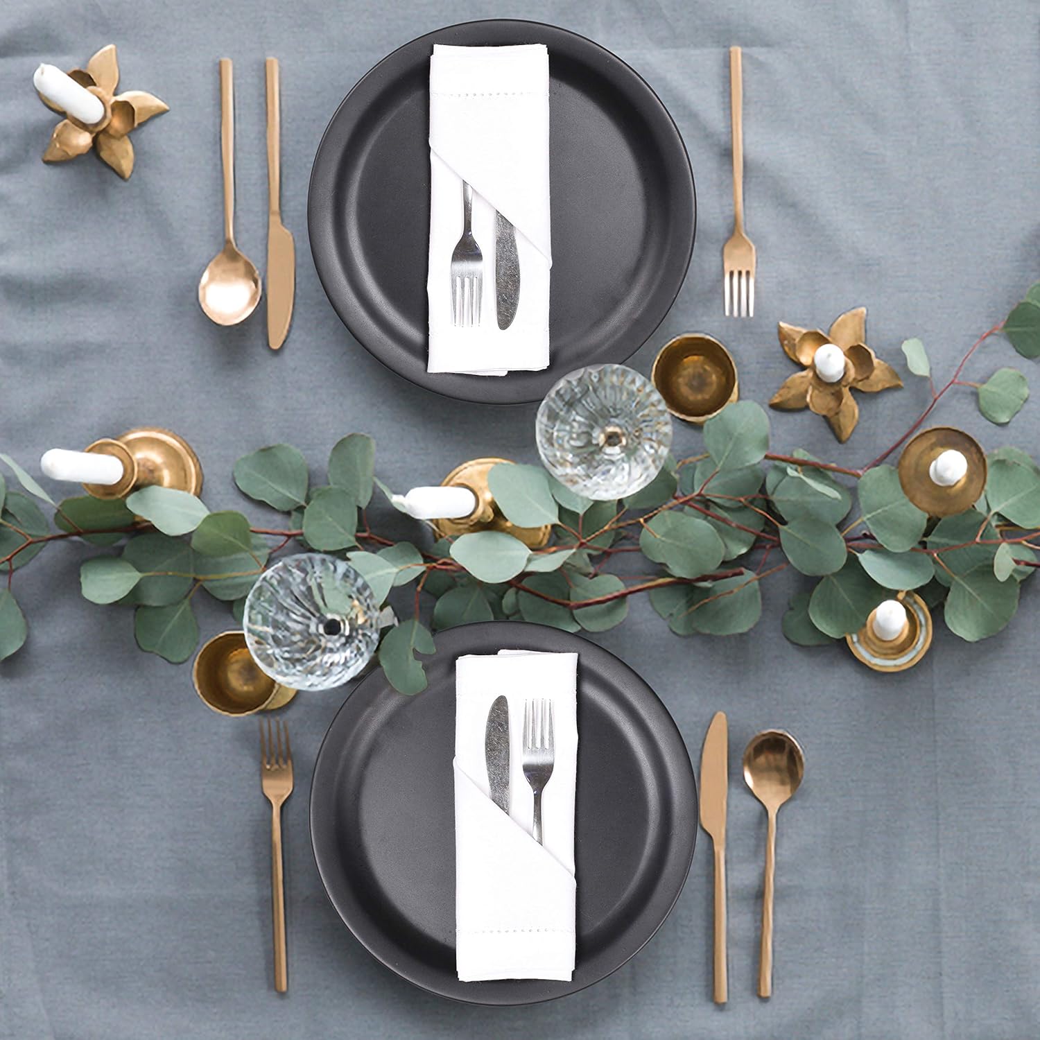 Set of 6 Cotton Cloth Dinner N - Linen Napkin Set recension och pris